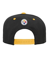 Outerstuff Boys and Girls Pittsburgh Steelers Snapback Embroidered Graphics Baseball Cap