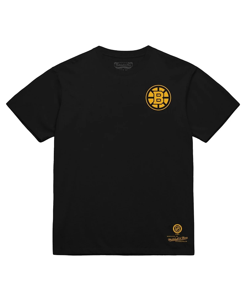 Mitchell & Ness Men's Black Boston Bruins Core Penalty Box 3.0 T-Shirt