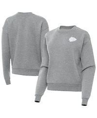 Antigua Women's Kansas City Chiefs Crewneck Pullover Sweatshirt