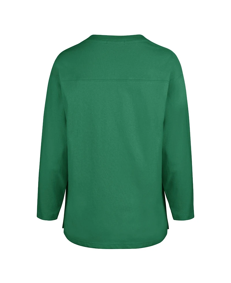 '47 Brand Women's Philadelphia Eagles Game Nod Crewneck Long-Sleeve T-Shirt