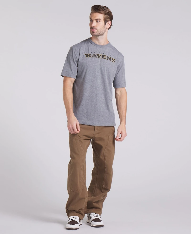 Fanatics Men's Pass Rush Baltimore Ravens Tri-Blend Classic-Fit T-Shirt