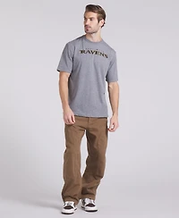 Fanatics Men's Pass Rush Baltimore Ravens Tri-Blend Classic-Fit T-Shirt