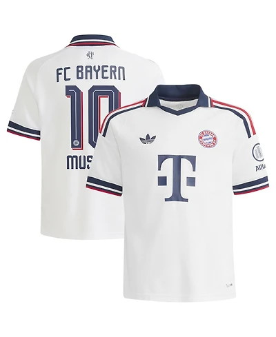 Adidas Big Boys and Girls Jamal Musiala White Bayern Munich 2026/27 Away Replica Jersey