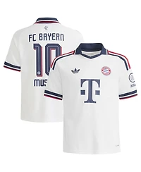 Adidas Big Boys and Girls Jamal Musiala White Bayern Munich 2026/27 Away Replica Jersey