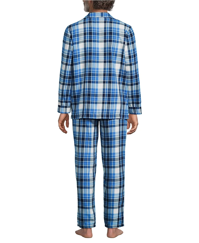 Lands' End Men's Flannel Pajama Set