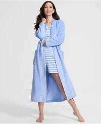 Lands' End Women's Cozy Plush Long Wrap Robe