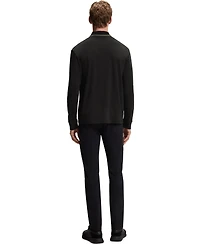 Boss by Hugo Boss Men's Interlock-Cotton Zip-Neck Polo Shirt