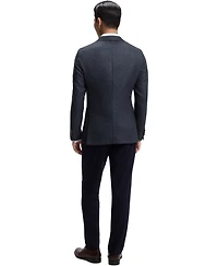 Boss by Hugo Men's Patterned Wool Slim-Fit Jacket