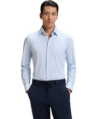 Boss by Hugo Men's Printed Performance-Stretch Jersey Slim-Fit Dress Shirt