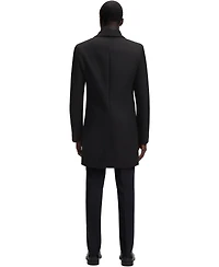 Boss by Hugo Men's Wool-Blend Zip-Up Inner Formal Coat