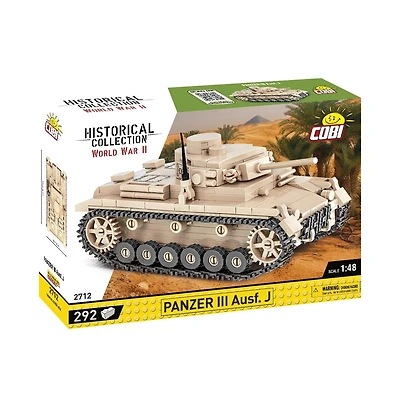 Cobi Wwii Historical Collection Panzer Iii Ausf. J. 292-Piece Building Set, Ages 7+