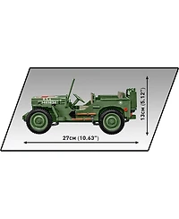 Cobi Historical Collection Wwii Jeep Willys Mb Medical 1131-Piece Building Set, Ages 11+