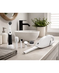 Pursonic Deep Cleaning Duo Bundle: Cordless Power Scrubber Cleaning Brush Pursonic Car Vacuum Cleaner