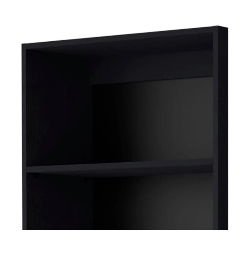 HomeRoots 71" Five Tier Bookcase with Two doors