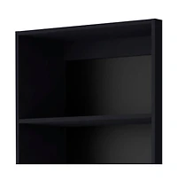 HomeRoots 71" Five Tier Bookcase with Two doors
