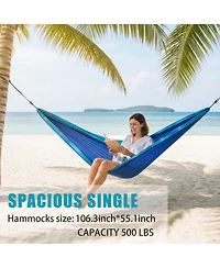 Piscifun Heavy Duty Portable Camping Hammock With Tree Straps For Outdoor Hiking Travel Relaxation