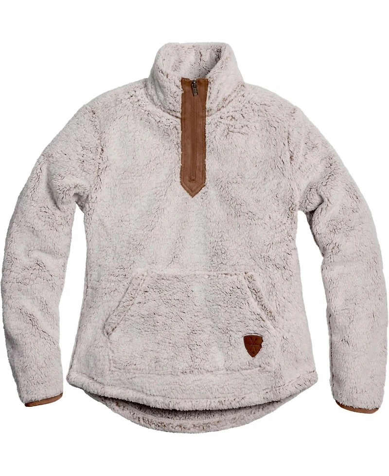 Legendary Whitetails Women's Fuzzy Hide Fleece Quarter-Zip Mock-Neck Pullover