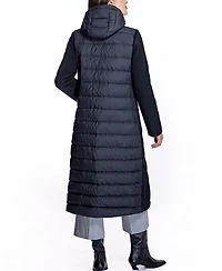 Julia & Stella By Maximilian Women's Cashmere Blend and Puffer Hooded Coat
