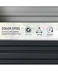 Outsunny 23.5" Raised Wall Garden Planet Beds for Vegetables and Flowers