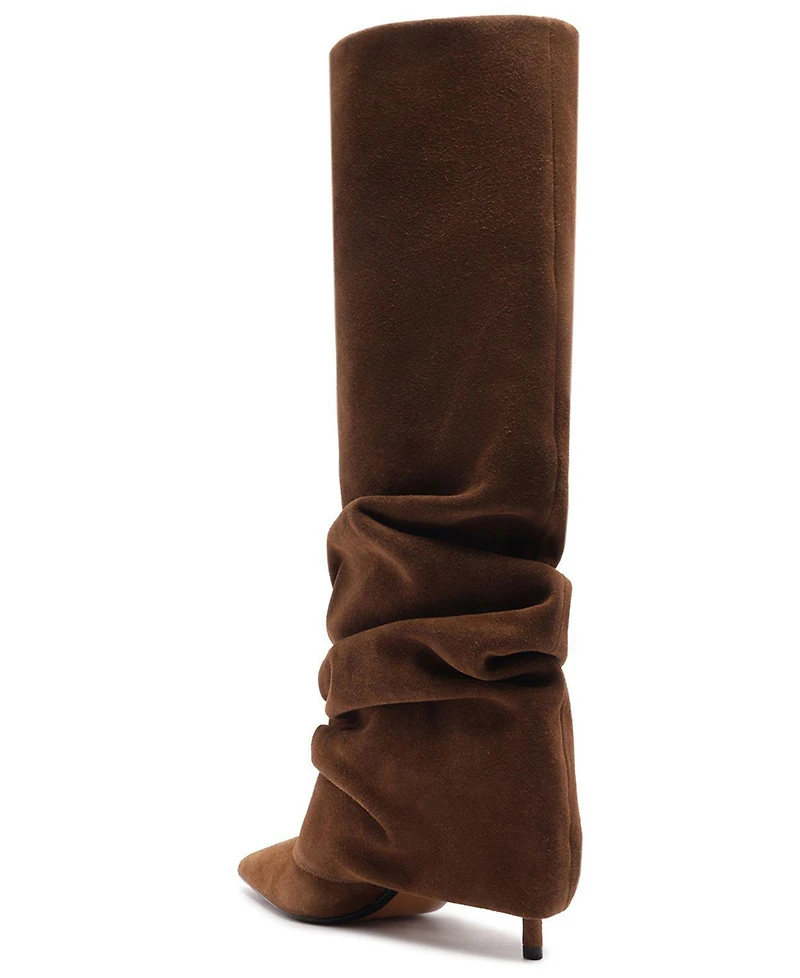 Schutz Women's Mikki Up Cloak Pointed Toe Dress Boots