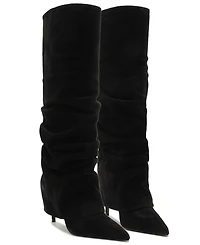 Schutz Women's Mikki Up Cloak Heeled Dress Boots