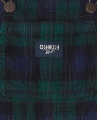 Osh Kosh Baby Boys' Plaid Thermal Long-Sleeve Top and Overalls Set