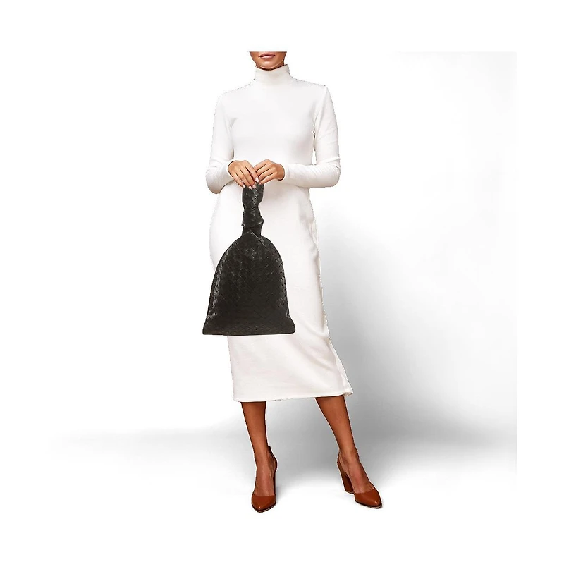Pre-Owned Bottega Veneta Women's Bv Twist Intrecciato Leather Clutch