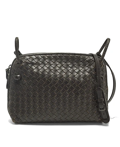 Pre-Owned Bottega Veneta Nodini Intrecciato Leather Crossbody Bag