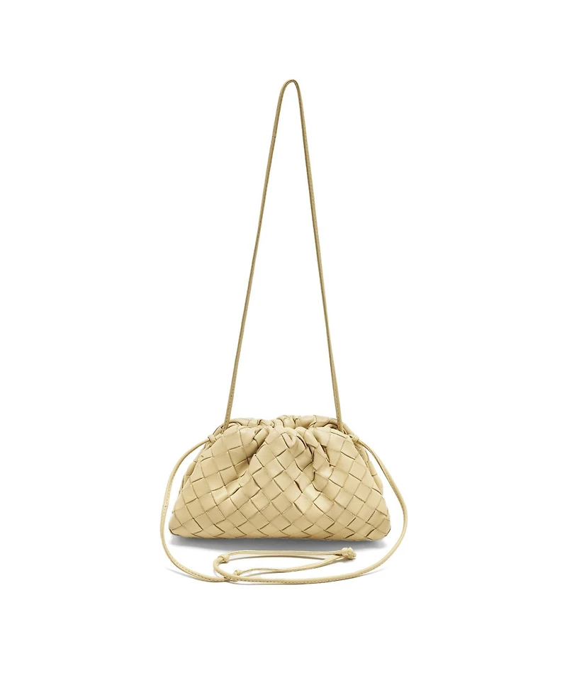 Pre-Owned Bottega Veneta The Pouch Mini Intrecciato Leather Bag