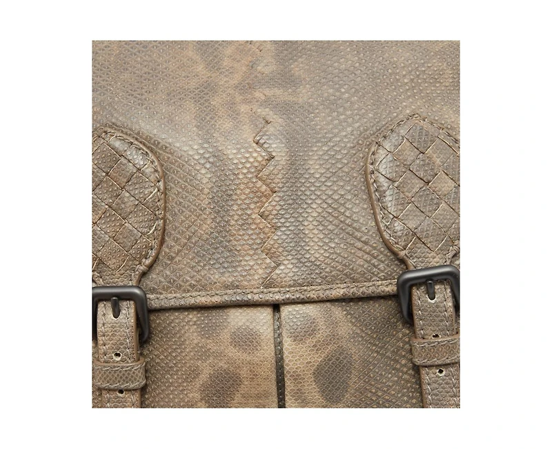 Pre-Owned Bottega Veneta Women's Gardena Karung Leather Messenger Bag