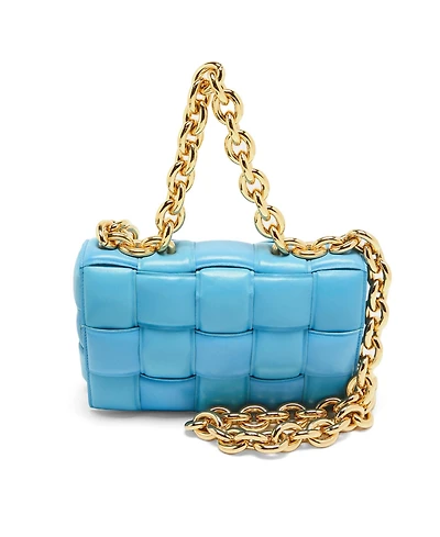 Pre-Owned Bottega Veneta Padded Chain Cassette Leather Shoulder Bag