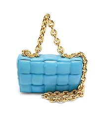 Pre-Owned Bottega Veneta Padded Chain Cassette Leather Shoulder Bag