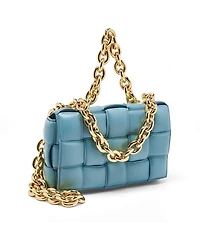 Pre-Owned Bottega Veneta Women's Padded Chain Cassette Leather Shoulder Bag