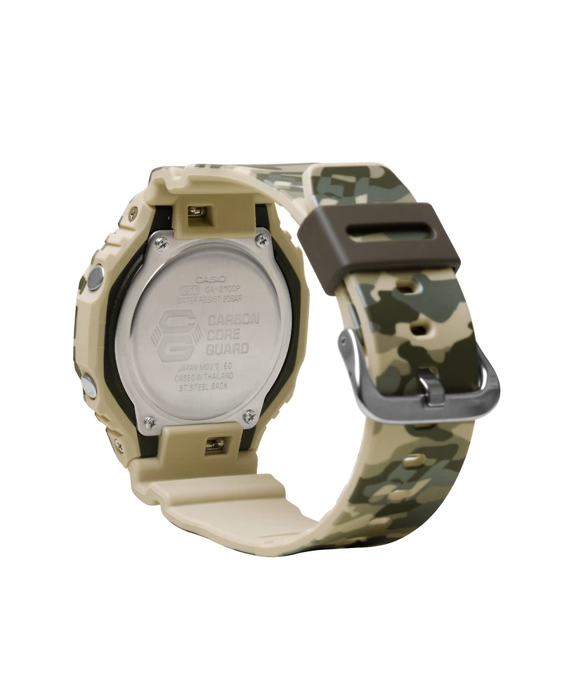G-Shock Men's Analog Digital Tan Camo Resin Watch 45.4mm