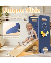 Fed Fitness Toddler Tower 4-in-1 Multifunctional Kitchen Stool Helper with Removable Safety Board, Adjustable Heights