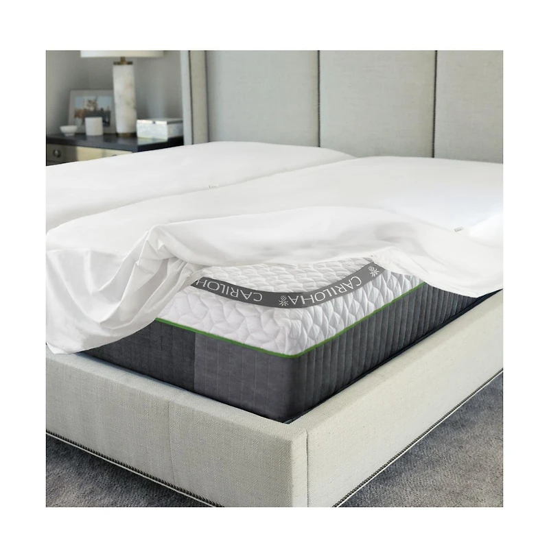 Cariloha Luxurious Signature Jersey Mattress Protector 100% Waterproof | 5 Sides of Protection