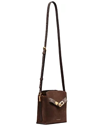 Donna Karan New York Bridgehampton Python Suede Small Crossbody Handbag