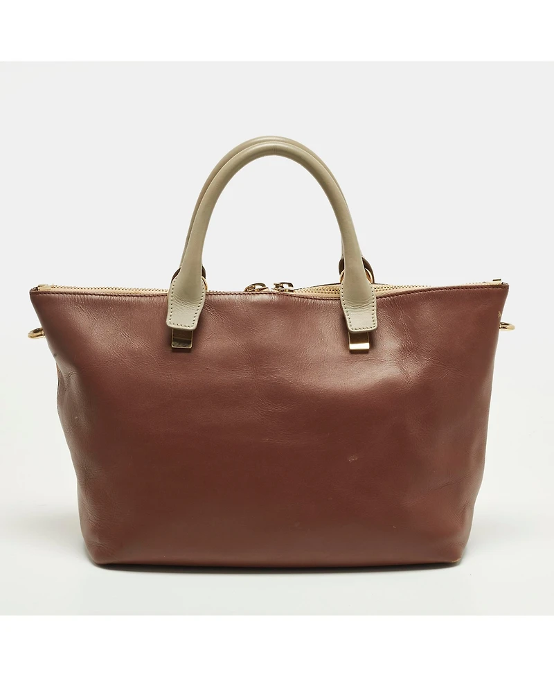 Pre-Owned Chloe Women's Baylee Medium Tricolor Leather Tote