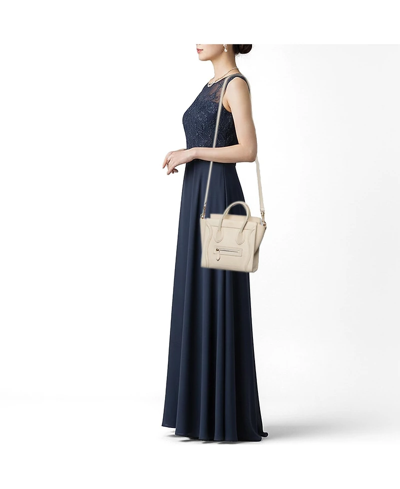 Pre-Owned Celine Women's Nano Luggage Tote in Grained Leather