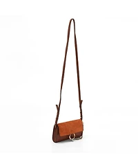 Pre-Owned Chloe Women's Faye Mini Suede and Leather Crossbody Bag