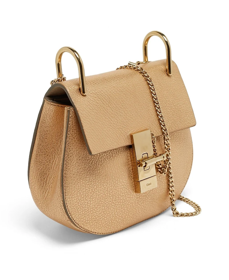 Pre-Owned Chloe women's Drew Medium Pebbled Leather Shoulder Bag