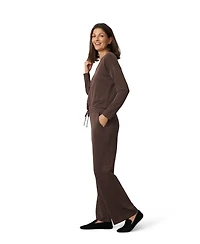 Cable & Gauge Women's V-Neck Dolman Top and Wide Leg Pant Set