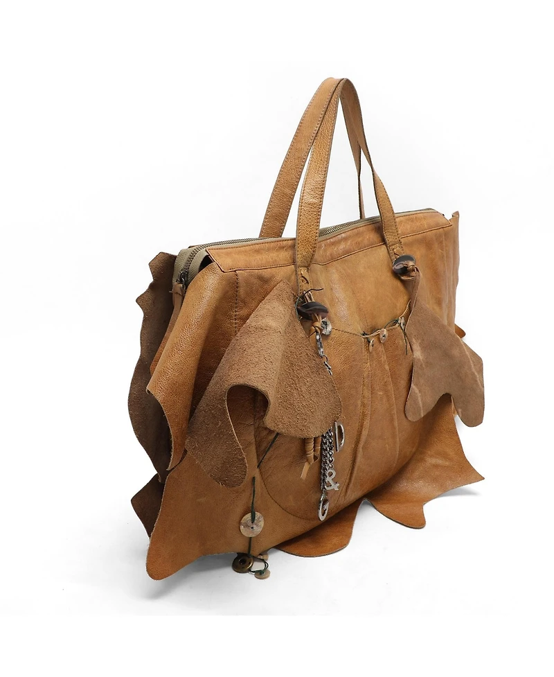 Pre-Owned Dolce & Gabbana women's Miss Monica Raffia and Leather Top Handle Satchel