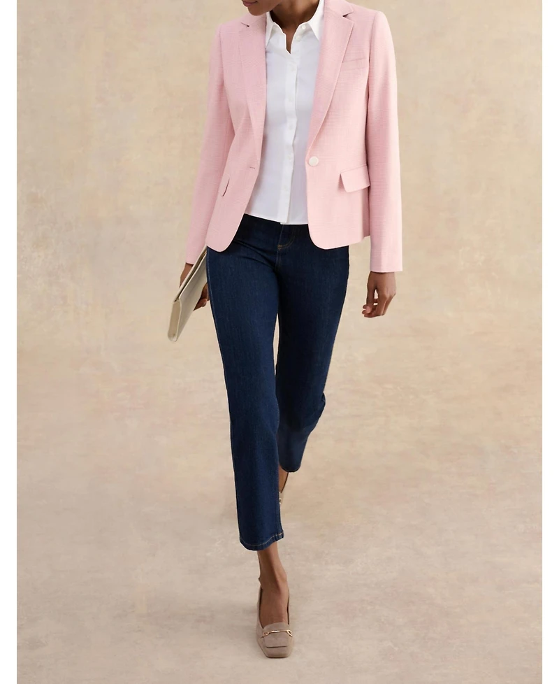 Hobbs London Women's Blake Single-Button Tailored Blazer