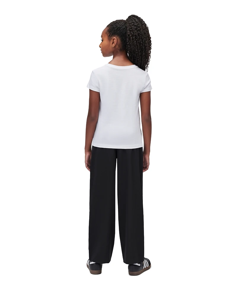 Calvin Klein Girls' 7-16 Short-Sleeve Refined Tailored T-Shirt