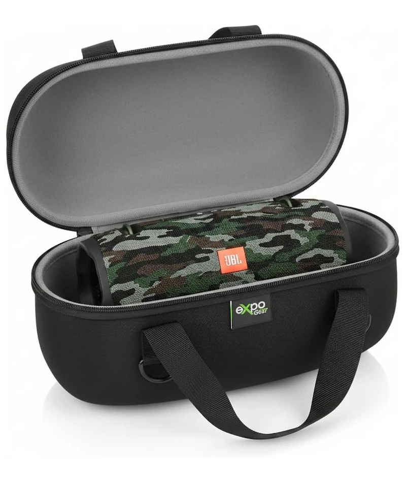 Jbl Xtreme 2 - Waterproof Portable Bluetooth Speaker - Squad Camo with Expo Gear Xtreme 4 Weather-Resistant Protective Hard-Shell Case