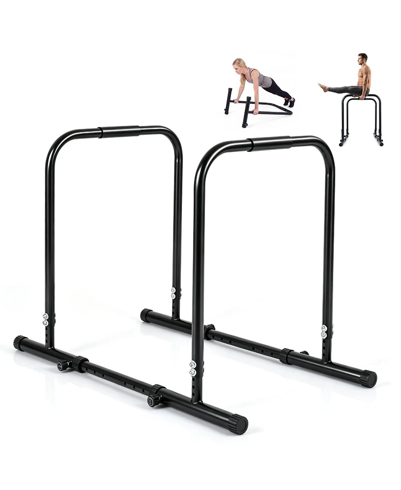 Glintex Dip Bar Station, 4 Height and 5 Width Settings, Holds 330 lbs
