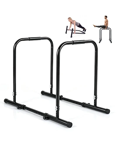 Glintex Dip Bar Station, 4 Height and 5 Width Settings, Holds 330 lbs