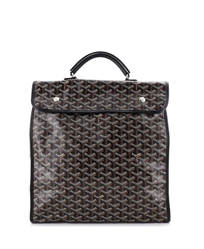 Pre-Owned Goyard Saint Leger Briefcase Backpack Coated Canvas