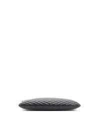 Pre-Owned Saint Laurent Large Classic Monogram Wristlet Pouch Matelasse Chevron Leather